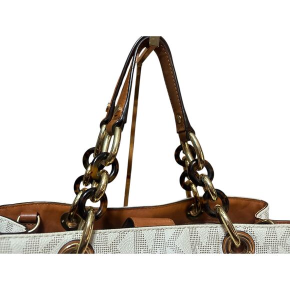 Michael Michael Kors Cynthia Logo Medium Satchel w/COA and dust bag - Picture 4 of 10